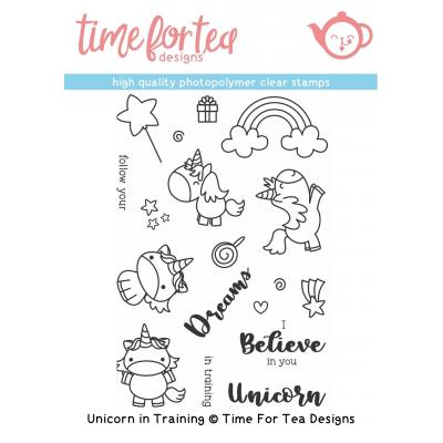 Time For Tea Clear Stamps - Unicorn In Training